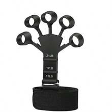 Finger Strengthener Extension Exerciser Stretcher, Strength Adjustment Finger Resistance Bands Used To Exercise Finger Strength - Black/Grey - Multicolor - View 12