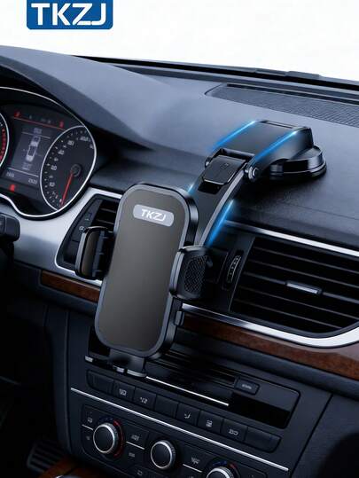  TKZJ 360 Degree Rotatable Dashboard Air Vent Phone Holder, Fits 4.7-7.2 Inch Smartphones