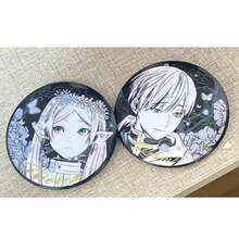 58毫米珐琅徽章，图案为动漫粉丝系列中的希尔梅莉亚·弗莱伦 - 彩色 - 查看 2