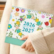 Lịch để bàn tối giản dành cho cặp đôi năm 2026, 18 tháng, đếm ngược 365 ngày, sổ kế hoạch hàng tháng. - Mảnh duy nhất - Xem 5