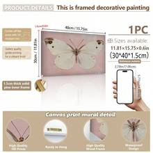 1幅帆布墙面艺术装饰画，乡村风格画廊墙面装饰，适用于儿童房、幼儿园、男孩房、女孩卧室，复古动物图案带框装饰画 - 彩色 - 查看 43