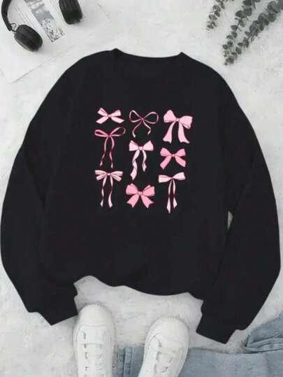 KID004|Sudadera casual de poliéster de punto para jóvenes - Cuello redondo de manga larga con estampado de insomnio para otoño invierno, cómodo jersey de ajuste regular para adolescentes y mayores - Sud