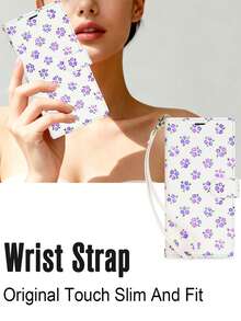 Flower Crossbody Flip PU Faux Leather Wallet Case Suitable For 10 9A 9 8A 8 Pro XL, Card Slot Kickstand Holder Wrist Strap Phone Case Compatible With Google Pixel10ProXL 9ProXL 8Pro RFID Blocking Cover - Purple - View 6