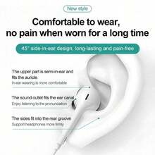 这款防缠绕有线C型耳机配备高清麦克风和音量控制，兼容 16/16 Pro/16 Pro Max/15/15 Plus/15 Pro/15 Pro Max、Air 4/5、Pro 12.9/11、Pro/Air/Mini、Galaxy S23/S22/S21 Ultra、S20 FE、Note 20/10、A53/A54、Pixel 7/6/5/4，采用USB-C接口，是送给女性的绝佳礼物。 - 白色 - 查看 5