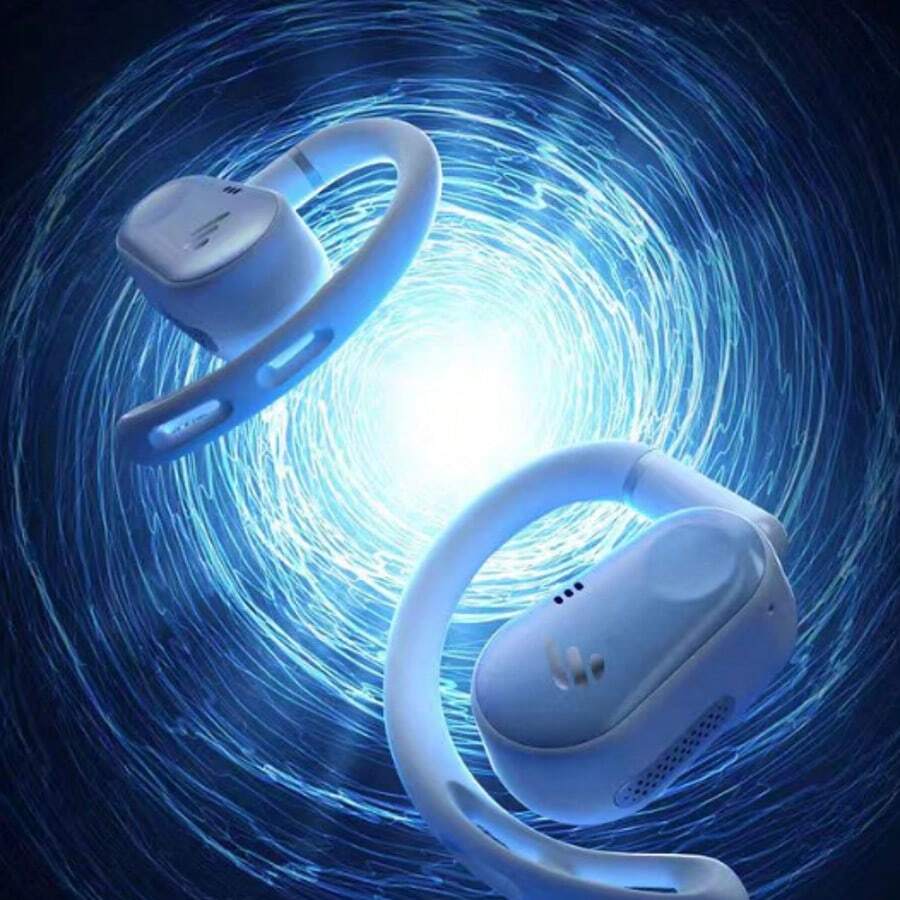 无线耳机，具备深度主动降噪功能，兼容安卓和iOS系统，高保真音质，强劲低音，低延迟，超长续航 - 白色 - 查看 1