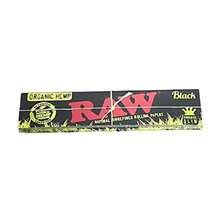Raw Black Organic King Size Rolling Papers Natural Unrefined + RSV Scoop Card 1 Pack - 1 gói - Xem 2