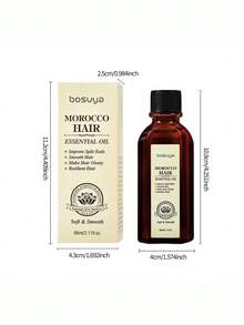 1 Bottle 60ml Moroccan Fragrance Hair Oil, Aromatherapy Smoothing, Frizz Control, Split End Repair, Strengthening, Adds Shine - Multi Scents - View 6