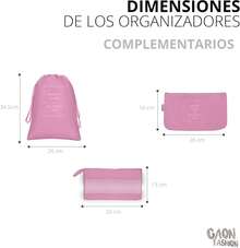 ¡RecomendadoSet De 7 Bolsas Organizadoras Para Equipaje De Gran Capacidad (rosa)- # 17006002361703010502 # ¡Top de Temporada - Menta - Ver 7