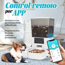 Alimentador Automático para Mascotas 2 en 1 WiFi - Dispensador de 5L + Bebedero de 500ml, Control Remoto por App para Perros y Gatos - 5L - Ver 6
