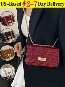 New Stylish Simple Plaid Patchwork Handbag Tote Shoulder Crossbody Bag For Women,Fall Winter Crossbody Bag Small Vintage Plaid Pattern Purse With Top Handle & Adjustable Strap, Mini Phone Bag For Essentials, Black And Brown Tartan Handbag,[US Local Warehouse] Secret Santa Gifts For Women,Travel Essentials,School Supplies,The Best Gift Choice, Birthday Gift, Valentine's Day - 彩色 - 查看 2