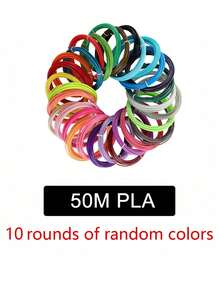 Filamento de repuesto PLA de 9M/25M/50M/100M para bolígrafo/impresora 3D, regalo de Navidad, útiles escolares - Multicolor - Ver 10