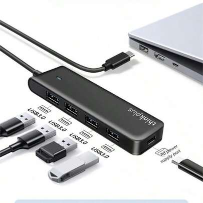  Station d'accueil Lenovo ThinkPad LC04 Type-C, Hub USB 3.0 4 ports, Adaptateur d'extension USB-C, Câble d'extension USB, Station d'accueil pour ordinateur portable