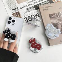 Soporte magnético para teléfono con diseño de unicornio estrellado brillante, soporte de escritorio perezoso con diseño de dibujos animados lindo compatible con Magsafe - Multicolor - Ver 5