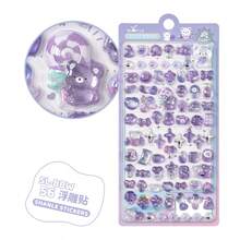 3D Embossed Stickers, Small Nose Stickers, DIY Phone Case Stickers, Heart Star Stickers, Diary Decorative Stickers - Multicolor - View 7