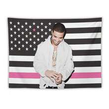 Drake Pink America Flag Pink Wall Tapestry Blanket Funny Poster For College Dorm Decor Room Decoration Gift Merch - 1PC - 查看 11