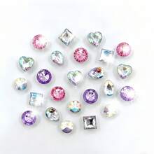 12/24pcs Rhinestone Star Shoe Charms, DIY Decorations For Garden Shoes, Clogs, Sandals, Slippers, Perfect Birthday Gift, Christmas Party Gift, Add Charm To Shoes - Multicolor - View 2