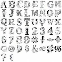 50pcs Letters And Numbers PET Stickers Hot Stamping Decals For Laptop Notebook Suitcase Skateboard Guitar DIY Aesthetic Transparent Stickers - 1 Set - View 14