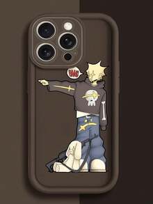 Funda protectora con ranuras profundas para iPhone 15 Pro Max, 16 Pro Max, 11, 12, 13, 14 Pro Max, 14 Plus, 15 Plus y 16 Plus; recortes de silicona suave para proteger la cámara; diseño de niño de dibujos animados - Burdeos - Ver 5