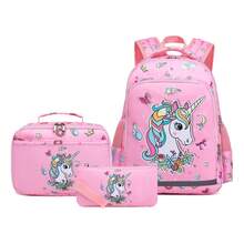 ¡RecomendadoMochila Escolar Moderna Para Niñas Unicornio Rosa 3 En 1 Rosa Unicornio¡Top de Temporada - Rosa - Ver 9
