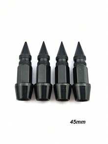 4pcs Dust-Proof & Air-Tight Valve Caps, Aluminum Alloy Bullet-Shaped Hexagon Screws, Suitable For Cars, Motorcycles, Bicycles, Durable Metal Tire Upgrade Accessories - Valve Cap - View 10