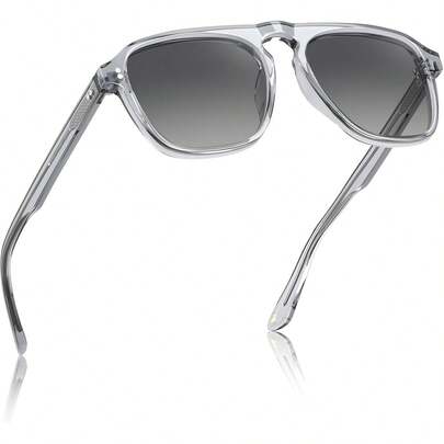 ¡RecomendadoCARFIA lentes de sol hombre polarizadas con protección UV400 - diseño clásico de pilot marco de acetato para conducción, pesca CA5355¡Top de Temporada