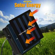 20pcs Solar Powered Garden Lights, Outdoor Auto On/Off 8 Lighting Modes Warm White, No Wiring Required - Style a - View 5