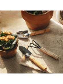 3pcs Wooden Handle Gardening Tool Set, Metal Shovel, Spade And Fork, Rustic Style Durable And Easy To Use, Suitable For Garden Potted Soil And Plant Care, Outdoor Gardening Essential, Valentine's Day Mother's Day Graduation Housewarming Gift - Upgraded Version - View 6