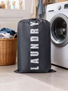 Large Capacity Drawstring Laundry Bag, Washable, Thick Material, Suitable For College Dorm, Travel And Gym To Store Dirty Clothes, Extra Large Travel Dirty Clothes Storage Bag, Travel Accessories Storage, Daily Home Storage. Laundry Bag, Essential For Dorm, Essential For College. - Multicolor - View 17