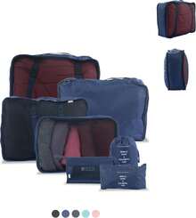 ¡RecomendadoSet De 7 Bolsas Organizadoras Para Equipaje De Gran Capacidad (rosa)- # 17006002361703010502 # ¡Top de Temporada - Menta - Ver 1