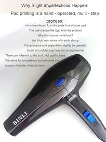 1pc Nylon Shockproof Housing Hair Dryer With 2 Nozzles, High Airflow One-Button Control High Power Blow Dryer, Random Nozzle Style, UK Plug - UK Plug(220-240V) - View 10