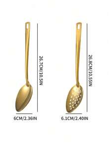 2/4/8件套不锈钢餐具套装，适用于家庭、酒店、婚礼、派对、厨房、圣诞礼物、学校用品 - 金色 - 查看 3