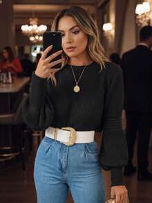 Women Sweaters - Black - View 4