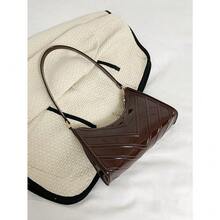 Artificial Patent Leather  Bag - 巧克力棕 - 查看 1