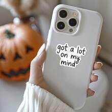 50张粉色贴纸套装 - 可爱考拉、猫咪图案，配以“做不到”等俏皮话，粉色系美学乙烯基贴纸，可用于日记本、笔记本电脑，表达你的心情 - 50件 - 查看 9