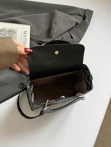 2026 New Retro Large Capacity Tote Bag, Chic Shoulder Bag & Crossbody Bag - Black - View 4