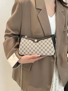 新款韩版小众设计时尚高品质休闲简约百搭单肩斜挎包 - 黑色 - 查看 1