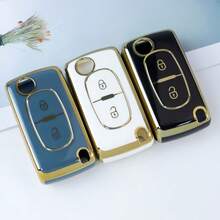 Vỏ chìa khóa điều khiển từ xa 2 nút, tương thích với các dòng xe Peugeot 207, 307, 407, 308, 408, 3008, 5008 và C2, C3, C4, C5, C6, C8. - gói duy nhất - Xem 7
