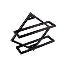 Wall-Mounted Wine Rack – Modern Industrial Style, Holds 2 Bottles, Kitchen And Bar Decor - 黑色 - 查看 6