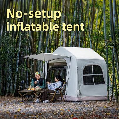 No-Setup Inflatable Camping Tent, Portable And Lightweight Air Beam Tent