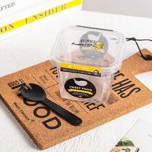 10/50个装迷你盒蛋糕礼品托盘塑料马卡龙巧克力包装透明小饼干派对零食盒 - 彩色 - 查看 17