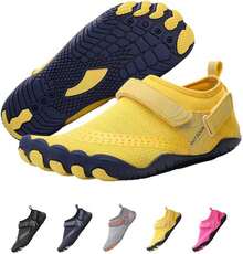 ¡RecomendadoElasticidad Transparente Zapatos para Agua,Sentido Sin Ataduras,Engrosamiento Antideslizante Water Shoes,con Hebillas Mágicas Zapato Acuatico,Suela de Camuflaje Aquashoes¡Top de Temporada - Amarillo - Ver 10