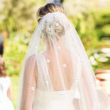 Pearl Veil Weights - 12 Pairs Magnetic Bridal Veil Weights - Double Sided Pearl Veils WeightsSecures Long Veils For Outdoor Weddings Accessories And Gifts For Brides - As Pic - View 7