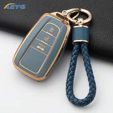 2/3/4 Buttons Camry CHR Corolla RAV4 Alphard Land Cruiser Prado Prius 2017-2022 TPU Car Key Fob Cover Keychain - B - View 12