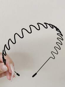 1 szt. Opaska do włosów z kryształkami, flokowana, dla kobiet, codzienny dodatek do włosów do mycia twarzy - Czerwony - Zobacz 12