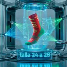 Calcetines con Motivos del Mundial para Hombre Talla 24–28 - azul-verde-amarillo - Ver 6