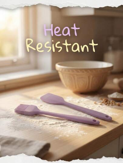 1pc Multi-Functional Baking Brush Scraper: With Non-Slip Handle, Convenient For Storage And Carrying. Can Be Used For Oiling, Spreading Sauce And Cream, Smoothing Surfaces, And Baking Cleanup. Suitable For Home Baking, DIY, And Daily Dessert Making. An Essential Kitchen Tool.