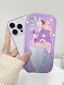 Oso Cariñosito en un vaso de helado: adorable y dulce. Esta elegante funda es compatible con Samsung, Apple, OPPO, , etc. Fabricada en TPU flexible, resistente a golpes y arañazos, ofrece una excelente protección contra caídas y un agarre cómodo. Es un regalo ideal para familiares, amigos y seres queridos, ideal para festivales, San Valentín y envíos rápidos. - transparente - Ver 4
