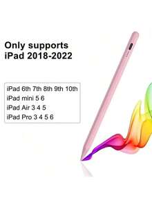 FCV触控笔兼容（2018年及之后发布的）Apple Pencil，支持防误触和倾斜功能，USB-C快速充电，兼容Apple Pencil 6-10、Apple Pro 11/12.9英寸/M4、Apple Air 3/4/5/6、Apple Mini 5/6。[内置120mAh锂电池，不具备磁吸充电功能] - 彩色 - 查看 11