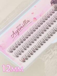 10D 10-12MM Pestañas con rizo D, estilo personalizado natural y suave, ligero, extensión de pestañas en abanico premontado, extensión de pestañas personalizadas 3D rusas, racimo de pestañas 10D, herramienta de maquillaje, mayorista de pestañas - D - Ver 9