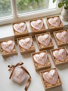 3D Heart Hand In Hand Candle Mold Multi-Use Flexible Easy Demold For Candle/Gypsum/Resin/Soap/Polymer Clay/Chocolate Candle Mold Valentine's Day Proposal Confession Wedding Cake Baking Jewelry Making - A - View 8